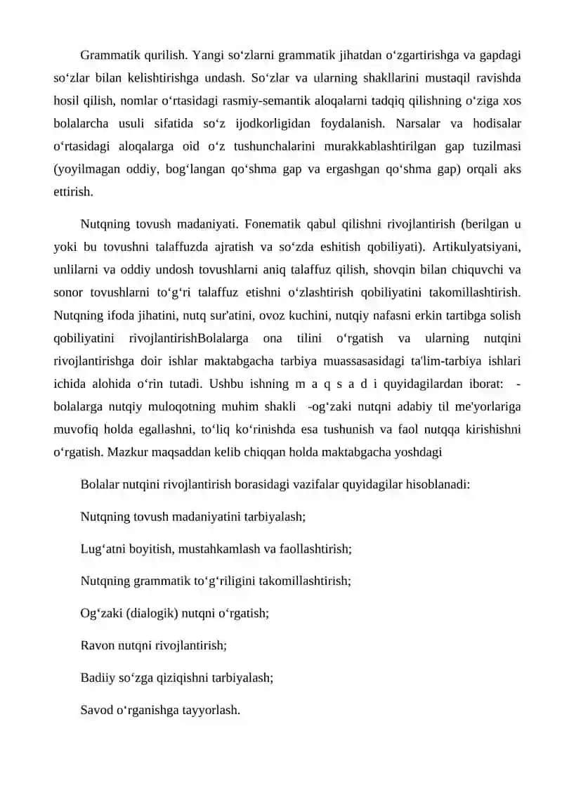 Nutq rivojlantirishning psixolingvistik va ta`limiy asoslari 4