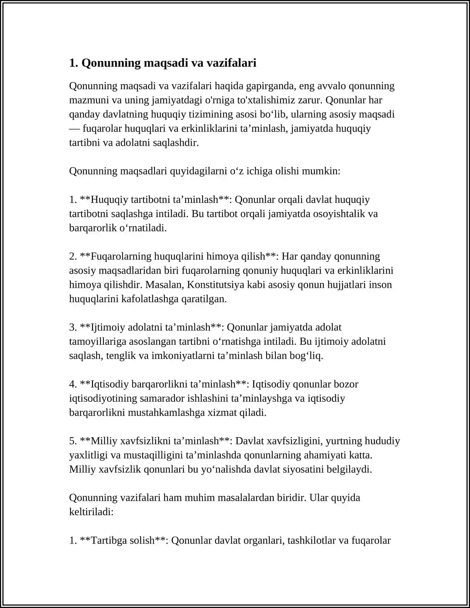 O'ZBEKISTON RESPUBLIKASINING "HAYVONOT DUNYOSINI MUHOFAZA QILISH VA UNDAN FOYDALANISH TO'G'RISIDAGI" QONUN 4