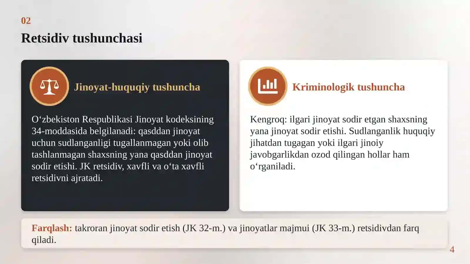 Retsidiv jinoyatchilikning kriminologik tavsifi va uning profilaktikasi 4