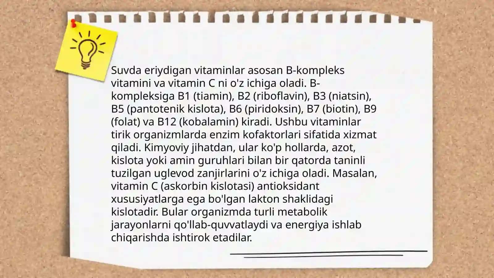 Suvda eriydigan vitaminsimon moddalar 4