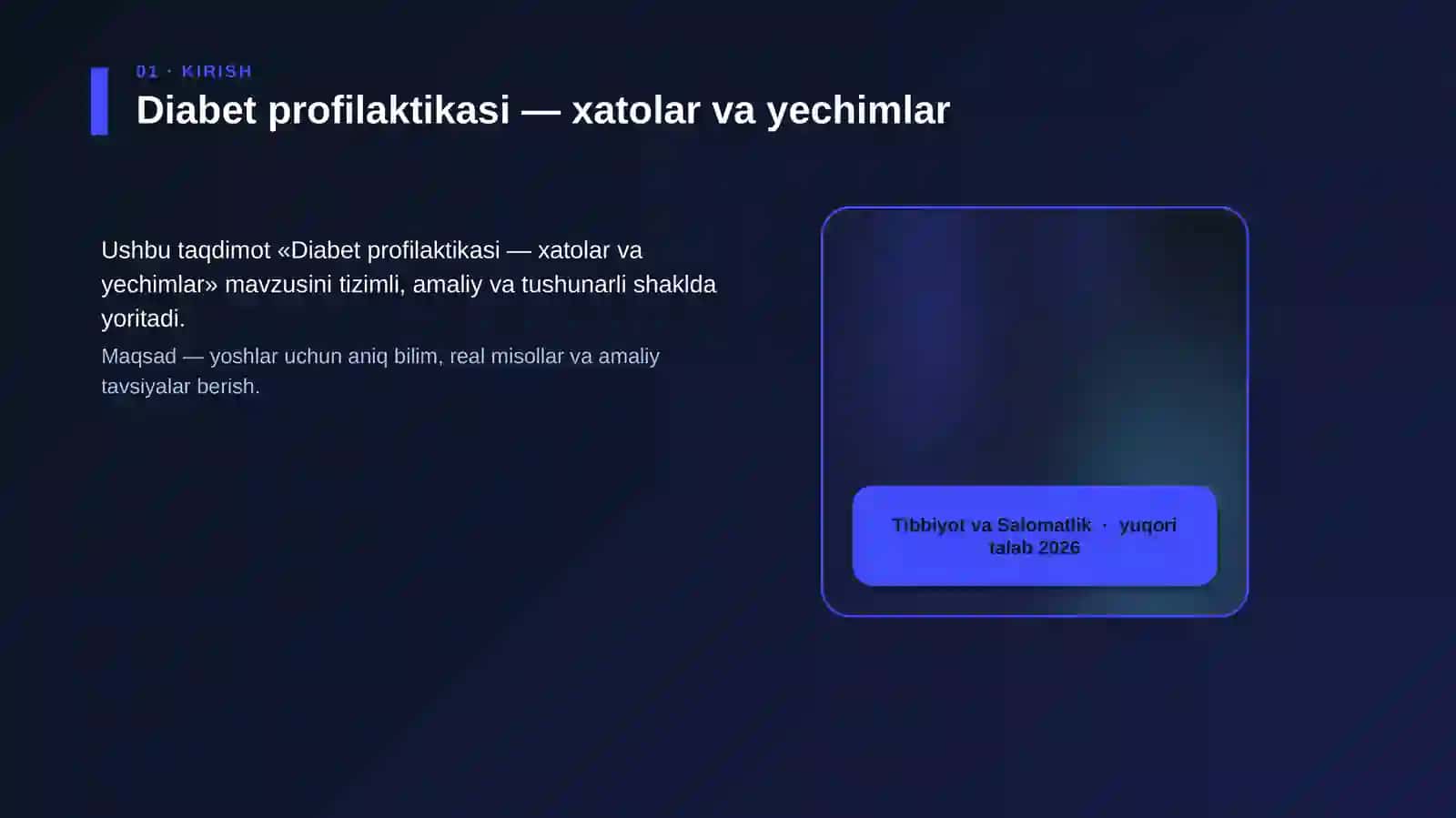 Diabet profilaktikasi — xatolar va yechimlar 4
