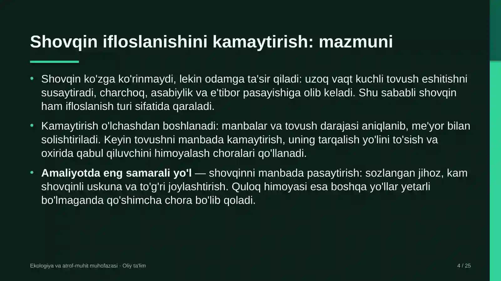 milliy bog'larda shovqin ifloslanishini kamaytirish 2280 4