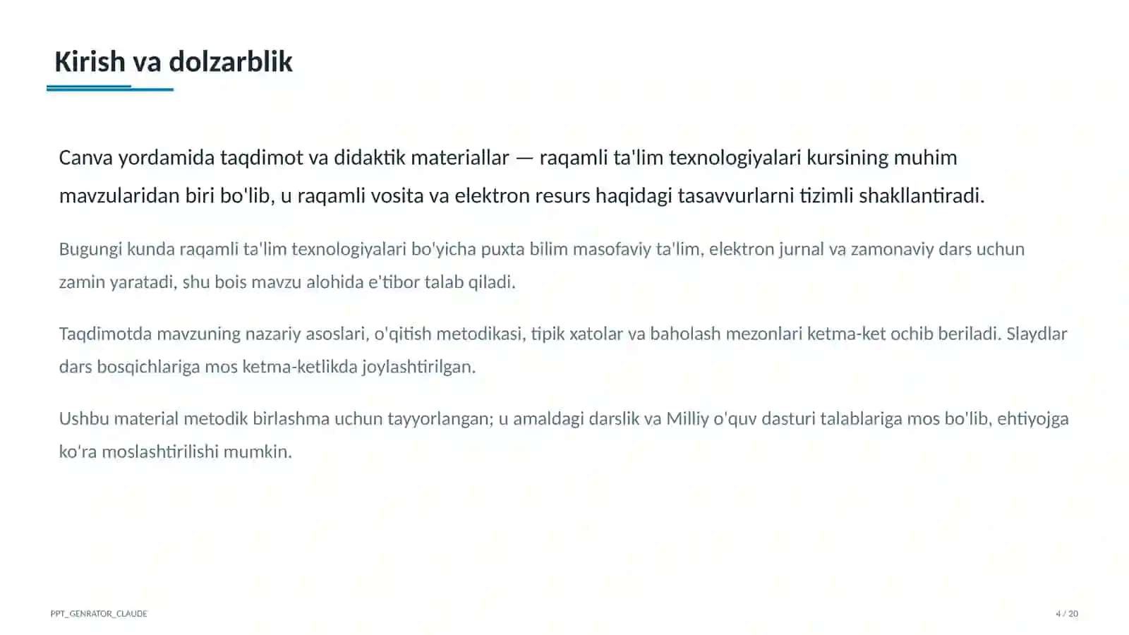 Canva yordamida taqdimot va didaktik materiallar 4