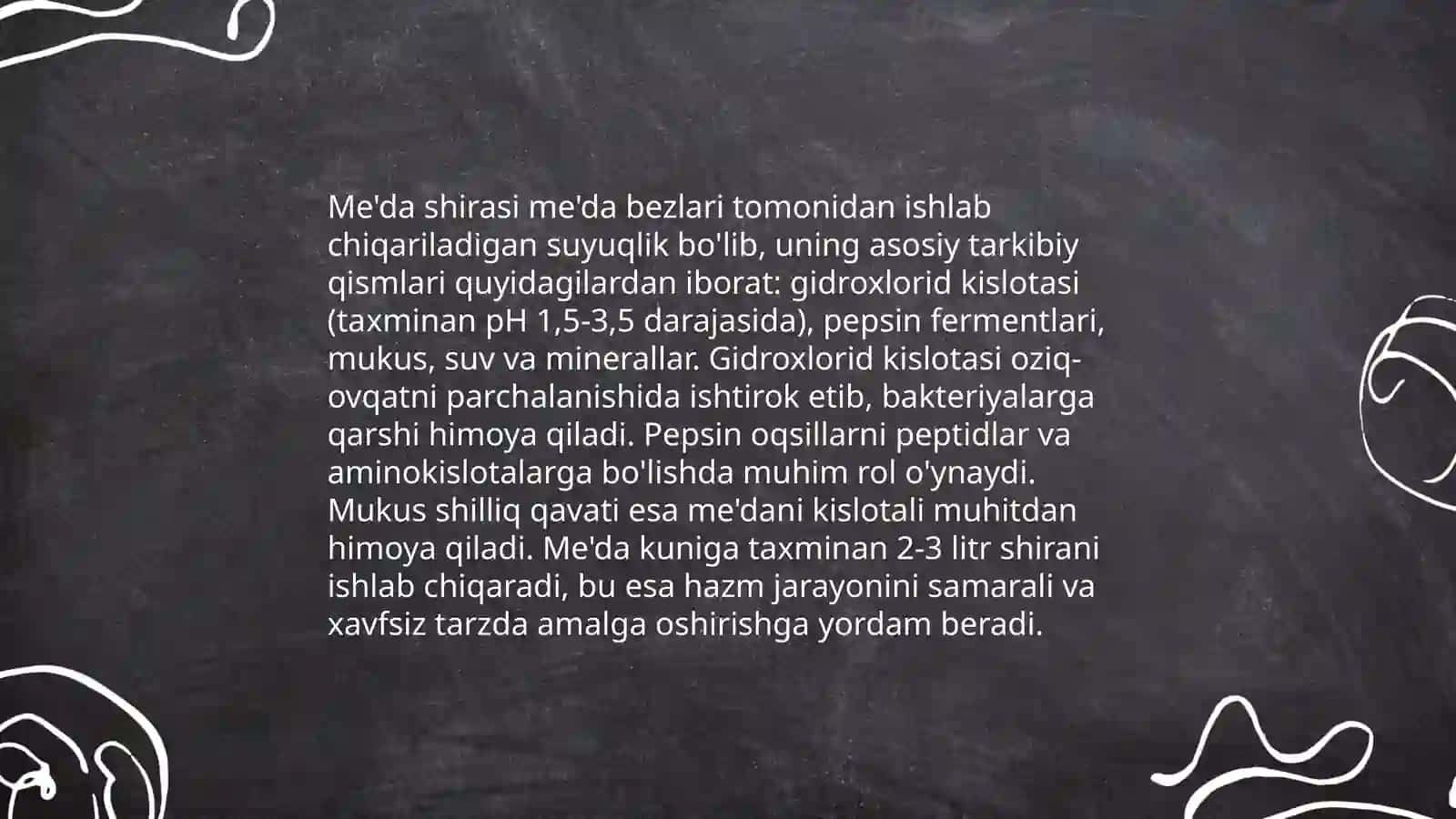 Me'da va me'da osti bezi fiziologiyasi 4