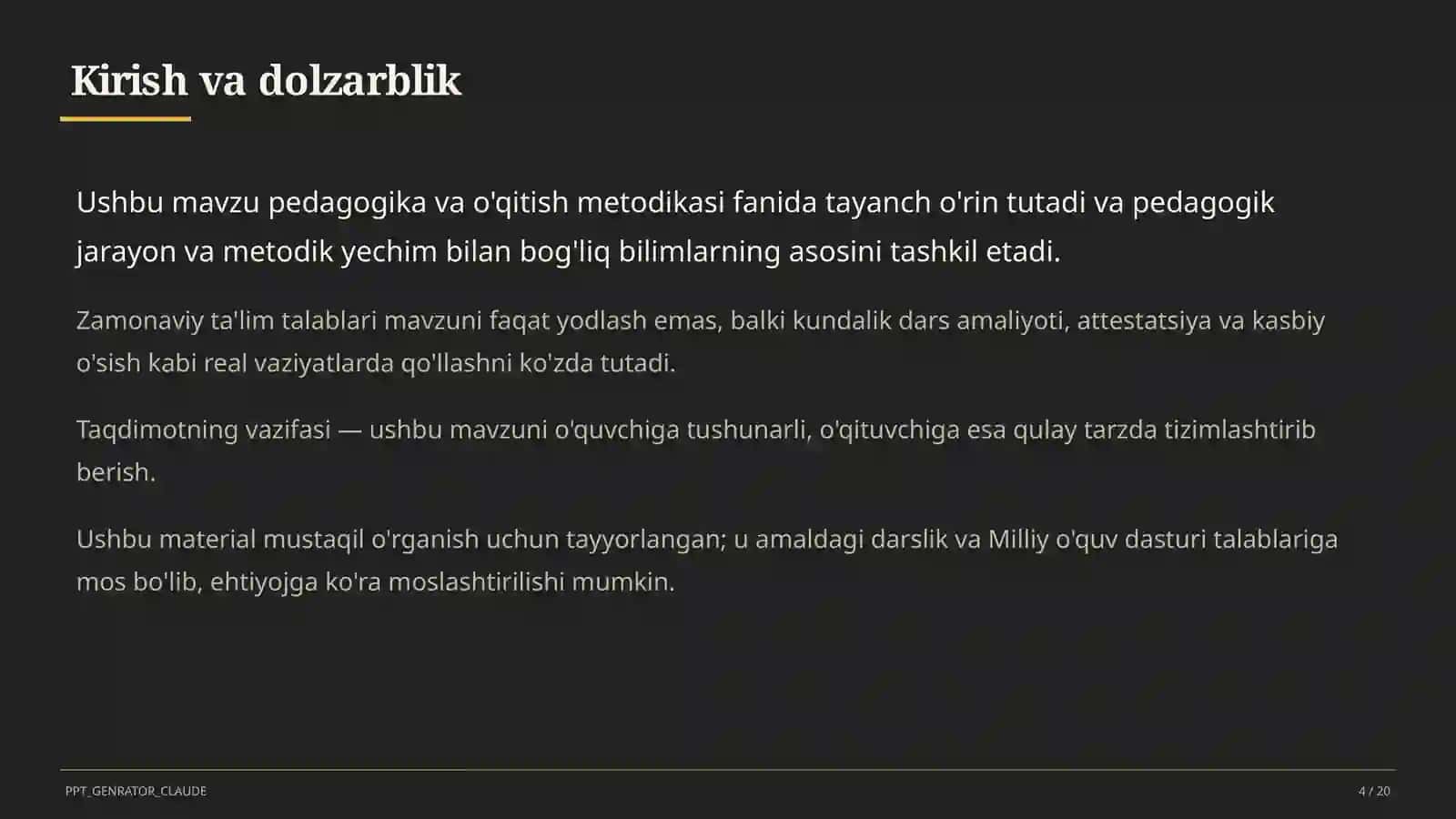 O'qituvchining nutq madaniyati va pedagogik muloqot 4