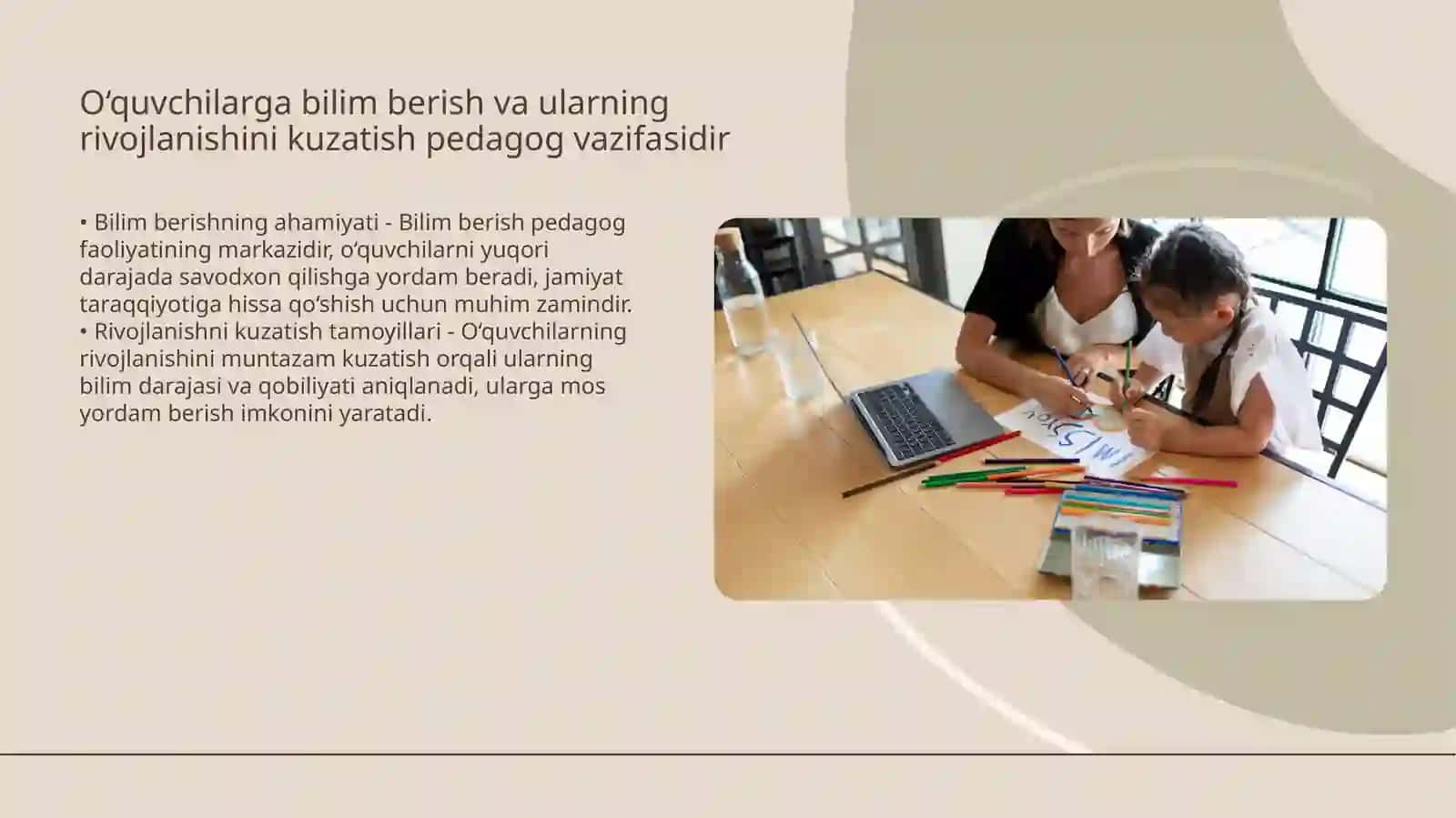 O‘zbekiston Respublikasi Ta'lim to‘g‘risidagi Qonuni Pedagog Xodimlarning Majburiyatlari 4