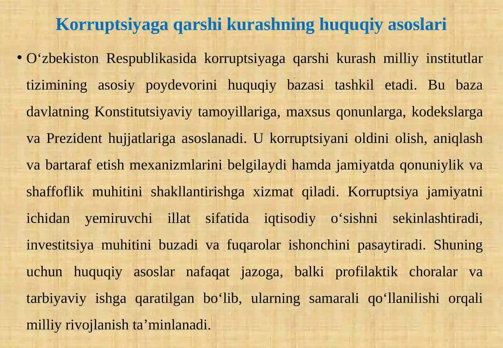 Korruptsiyaga qarshi kurashuvchi milliy institutlar tizimi 4
