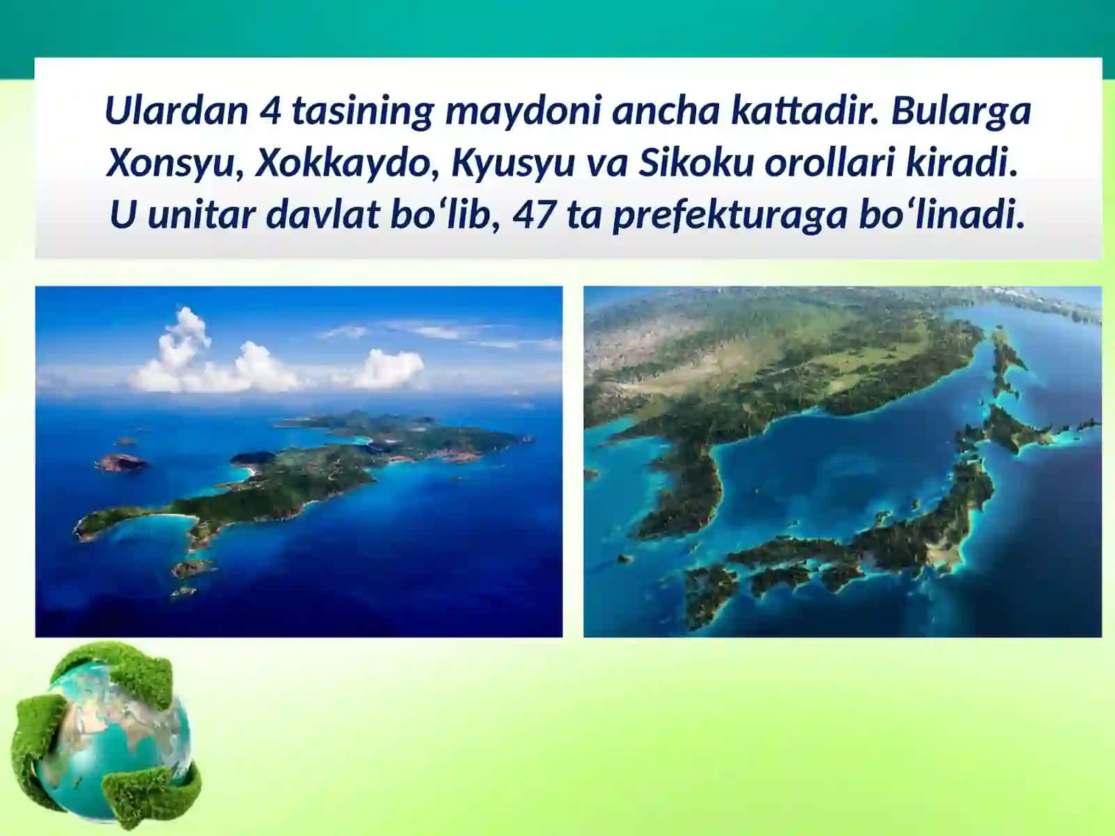 Yaponiya iqtisodiy-geografik tahlili.Tabiiy sharoiti va resurslari 4