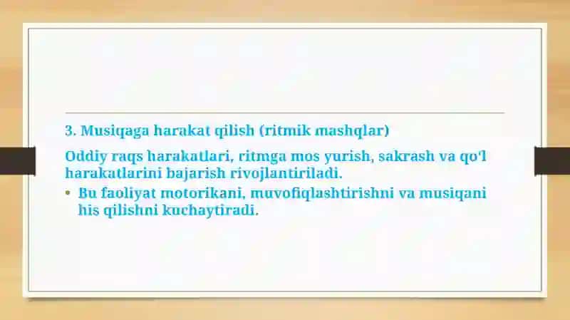 Maktabgacha kichik yoshdagi bolalarning musiqiy faoliyati 4
