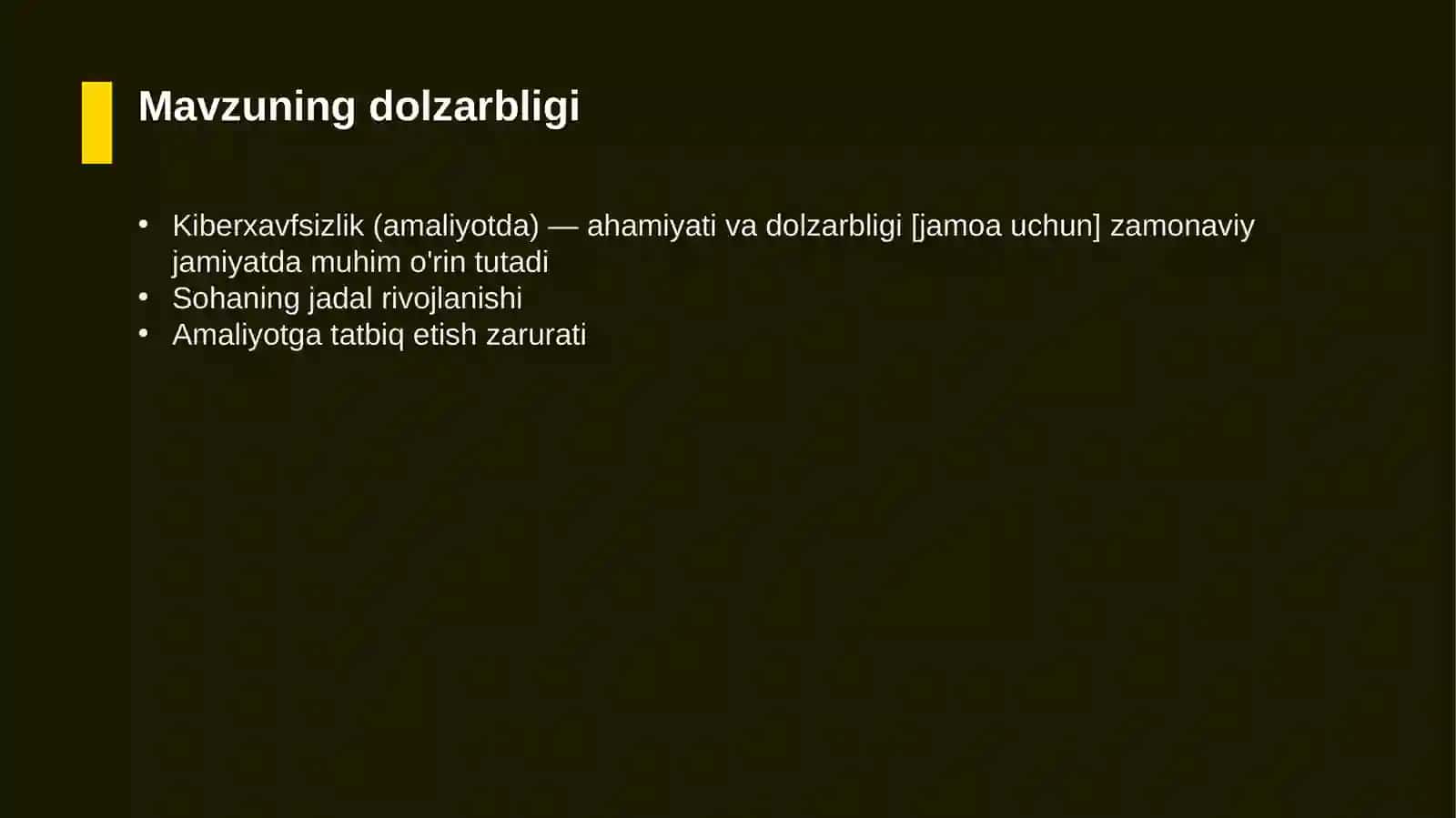 Kiberxavfsizlik (amaliyotda) — ahamiyati va dolzarbligi [jamoa uchun] 4