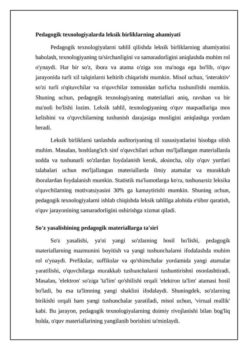 So‘z tarkibini pedagogik texnologiyalarni o‘rganishda qo‘llash 4