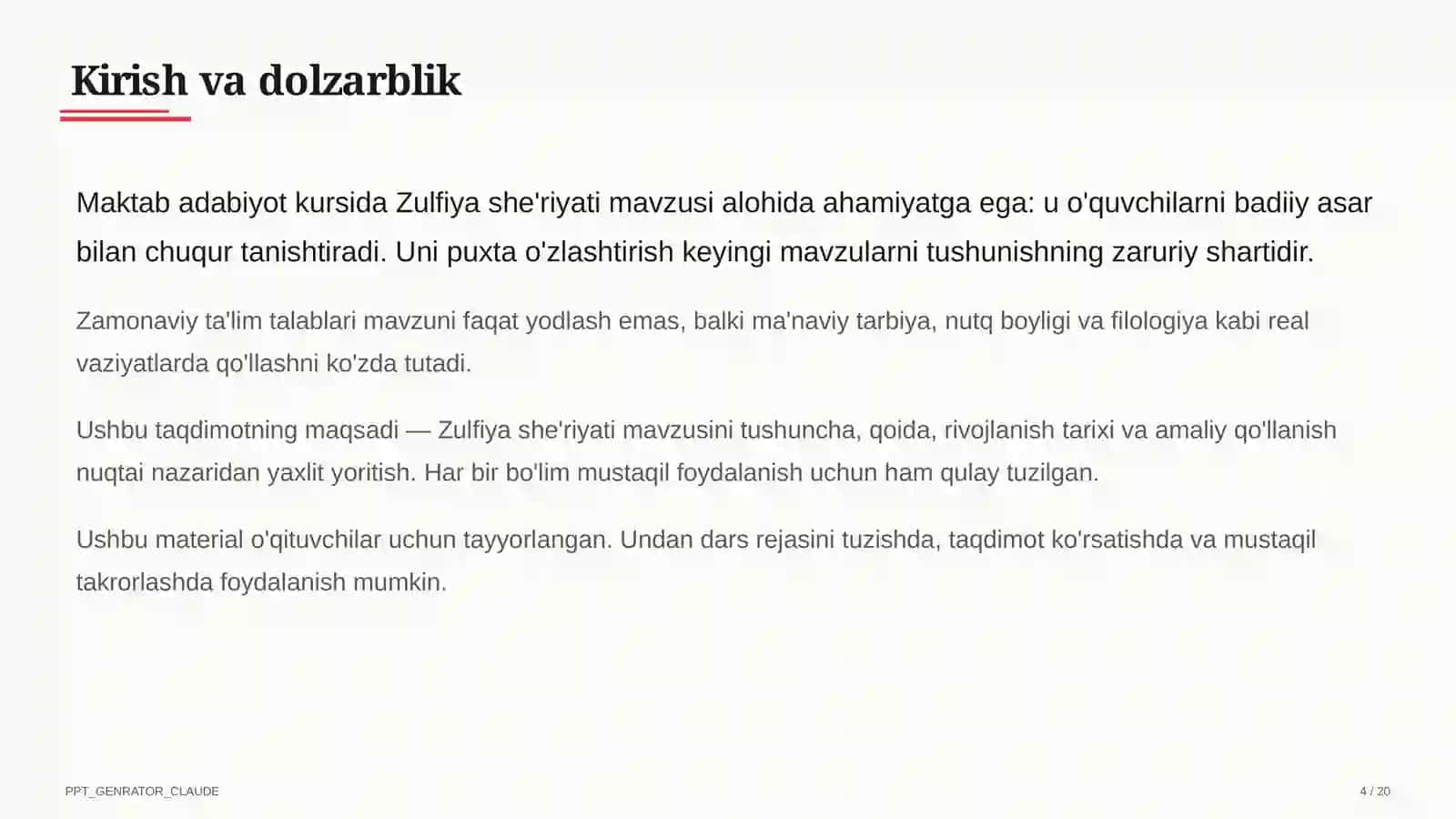 Zulfiya she'riyati (6-sinf) 4