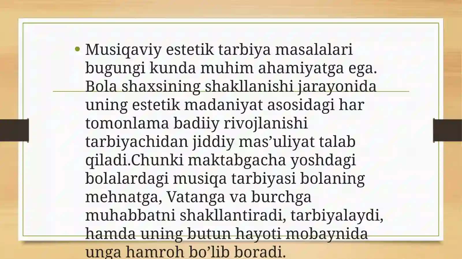 Musiqa san'ati estetik tarbiyasi 4