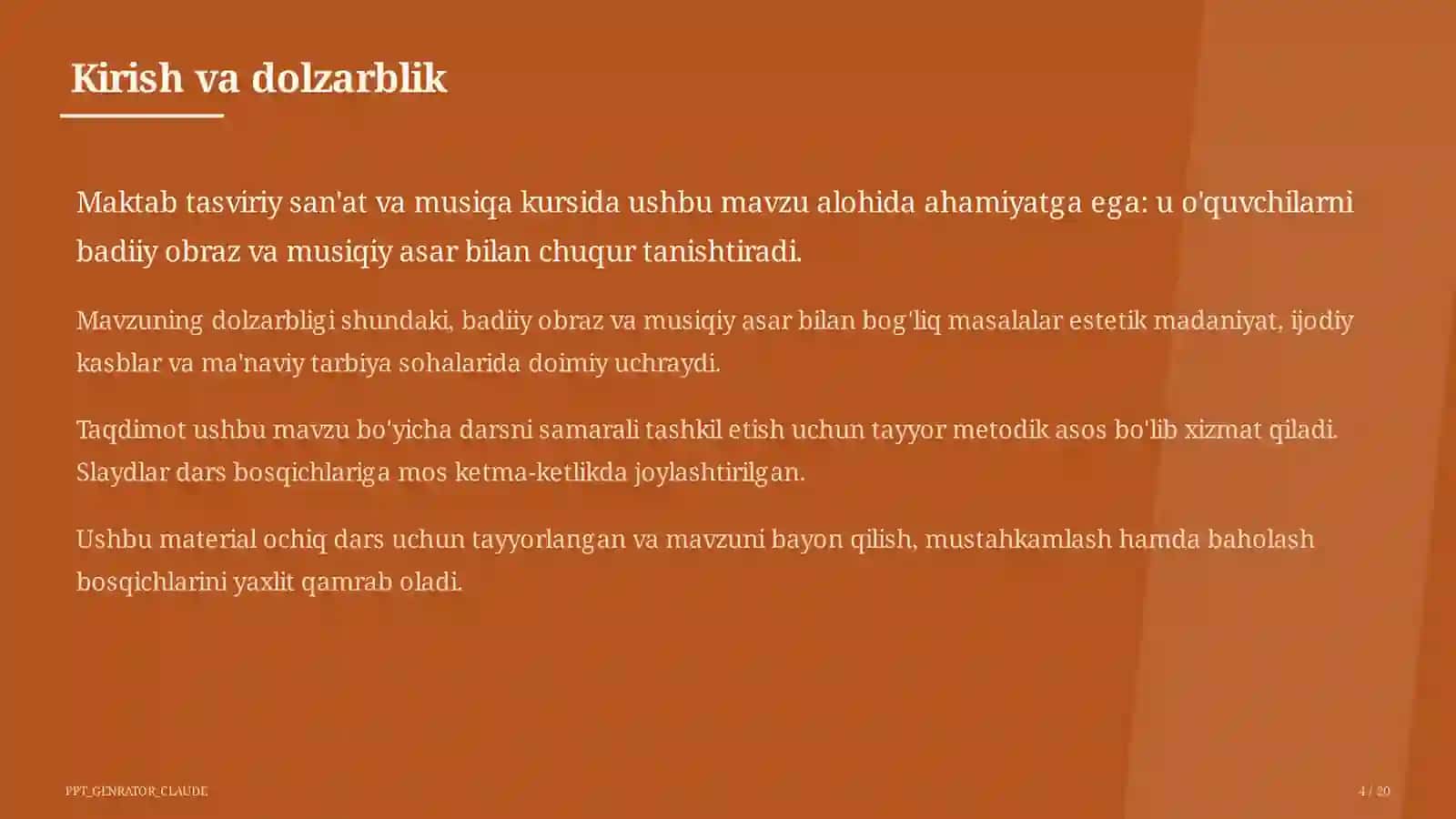 O'zbek bastakorlari: Mutal Burhonov va Manas Leviyev (4-sinf) 4