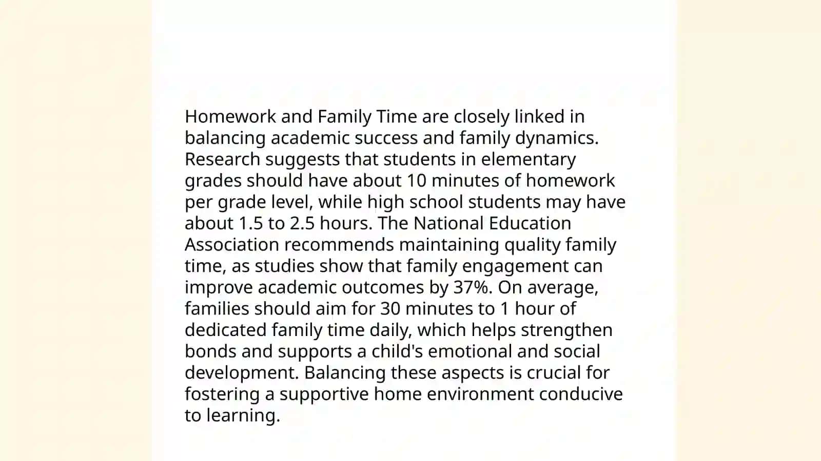 Homework should be banned, adventages and disadvantages 4