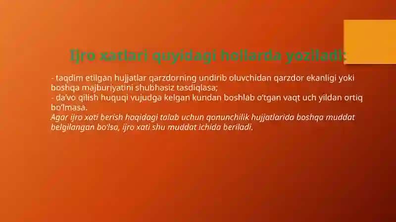 Ijro xatlarini berish tartibi 4