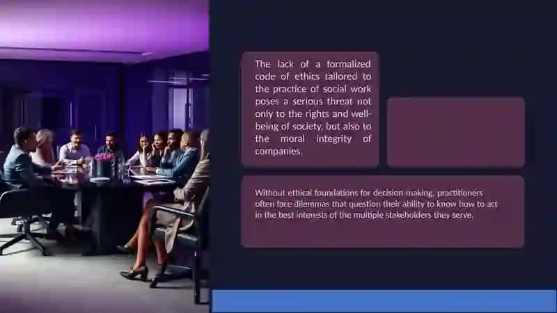 Meeting, ethical behavior & social performance 4