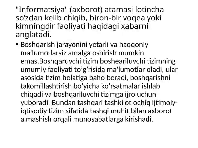Kommunikatsiya-axborot jarayonini bog‘lovchivositasi sifatida 4