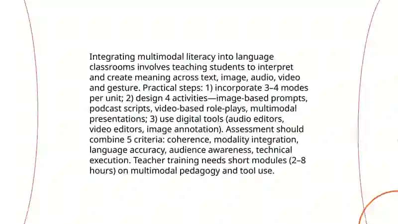 Defining digital literacies in modern language education 4
