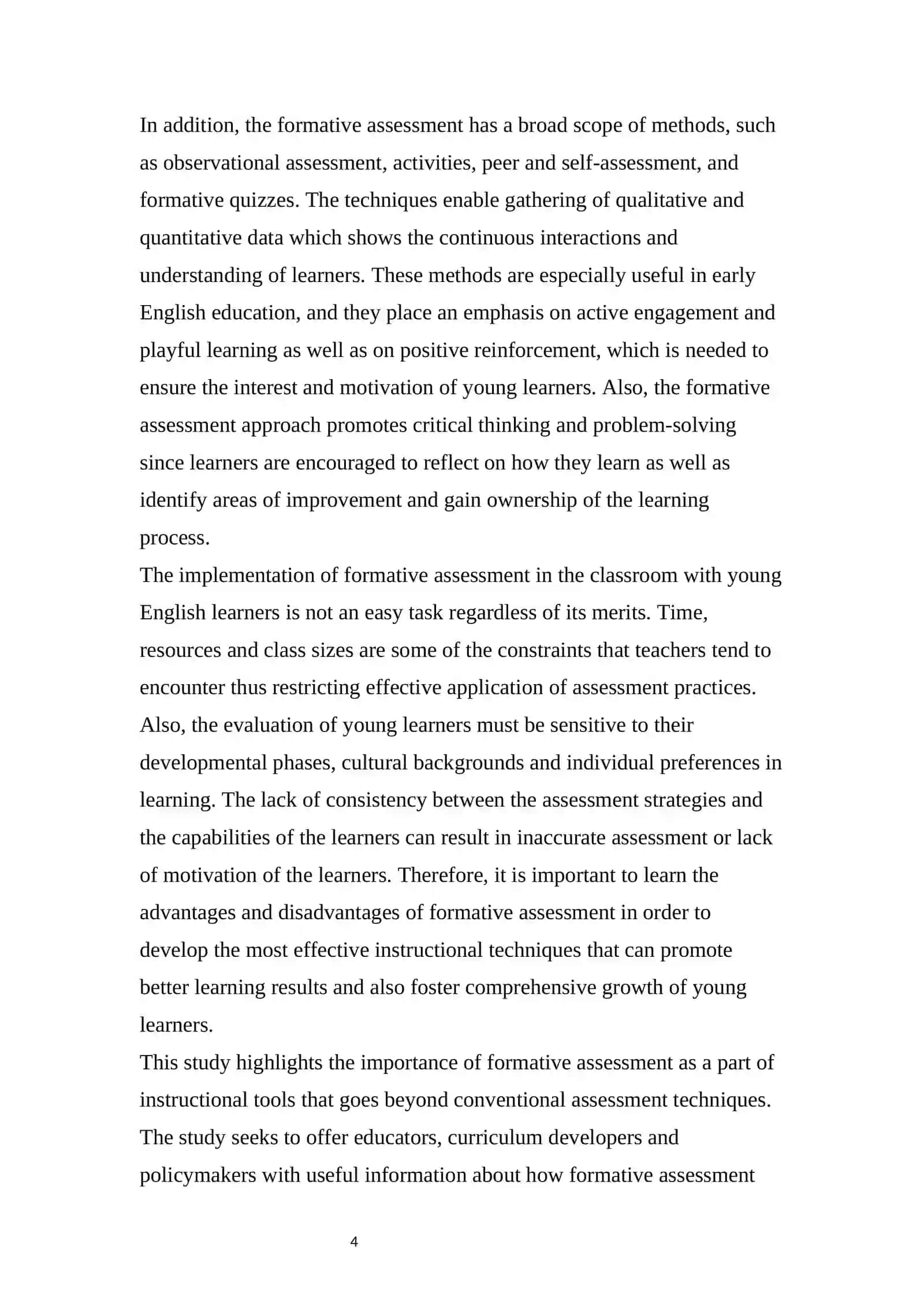 Formative assessment 4