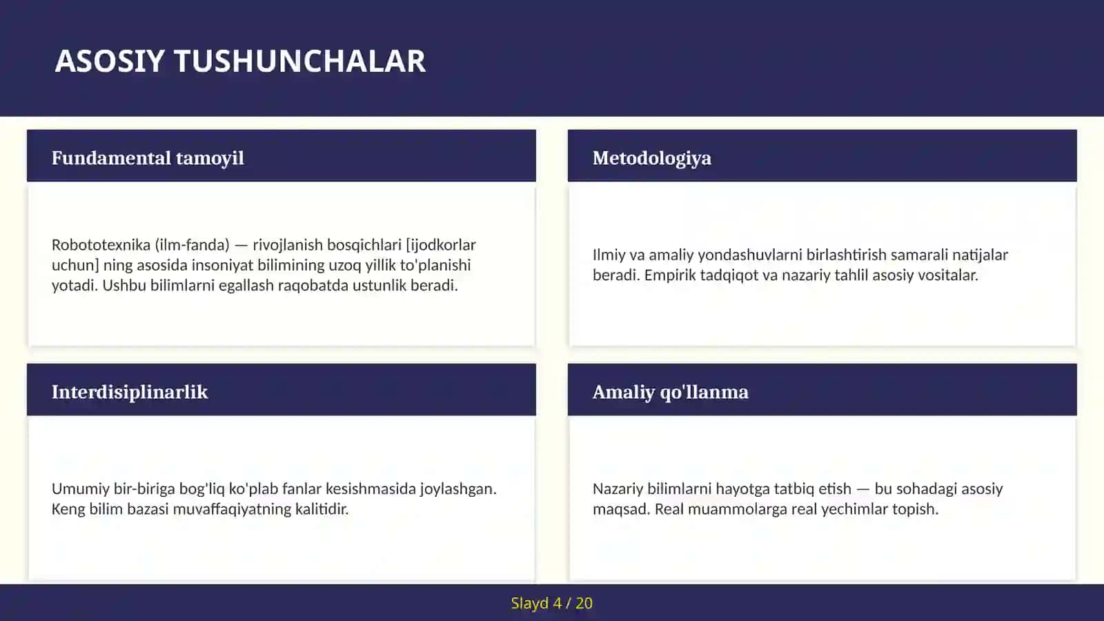 ROBOTOTEXNIKA (ILM-FANDA) — RIVOJLANISH BOSQICHLARI [IJODKORLAR UCHUN] 4