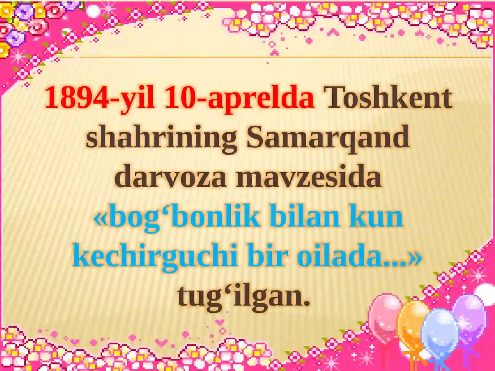 10-sinf Adabiyot fanidan Abdulla Qodiriyning O'tgan kunlar romani dars taqdimoti 4