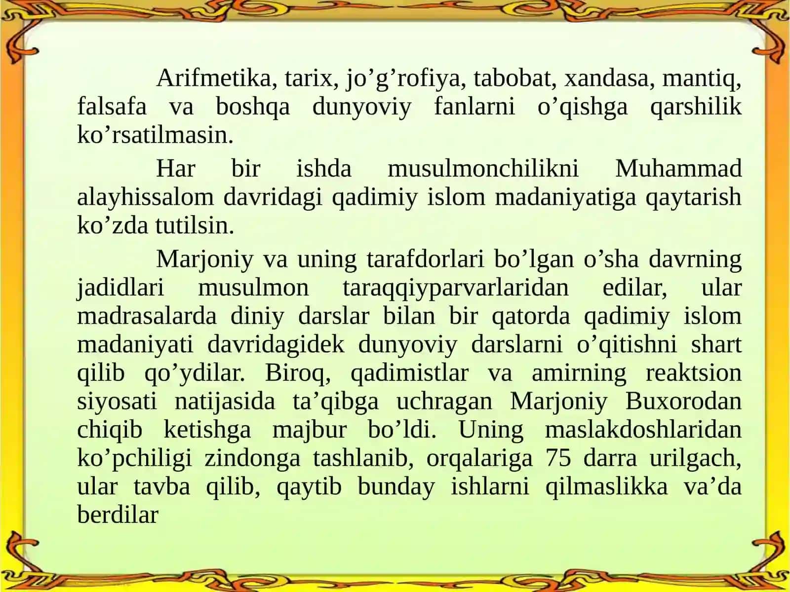 Turkiston o’lkasida jadidchilik harakati 4