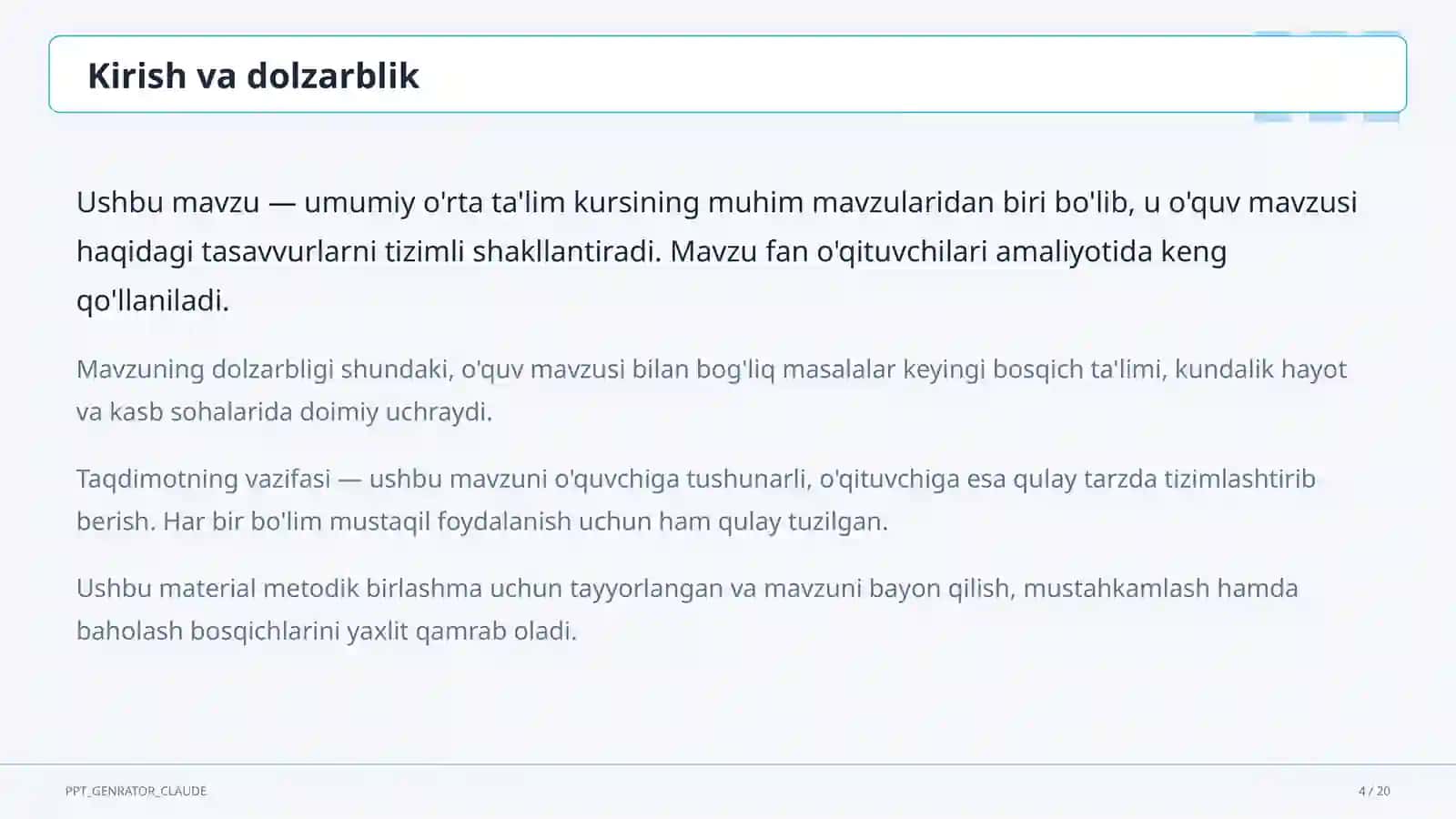 Al-Xorazmiy, Mirzo Ulug'bek va Ibn Sino ixtisoslashtirilgan maktablari: iqtidorli o'quvchilar uchun yo'l 4