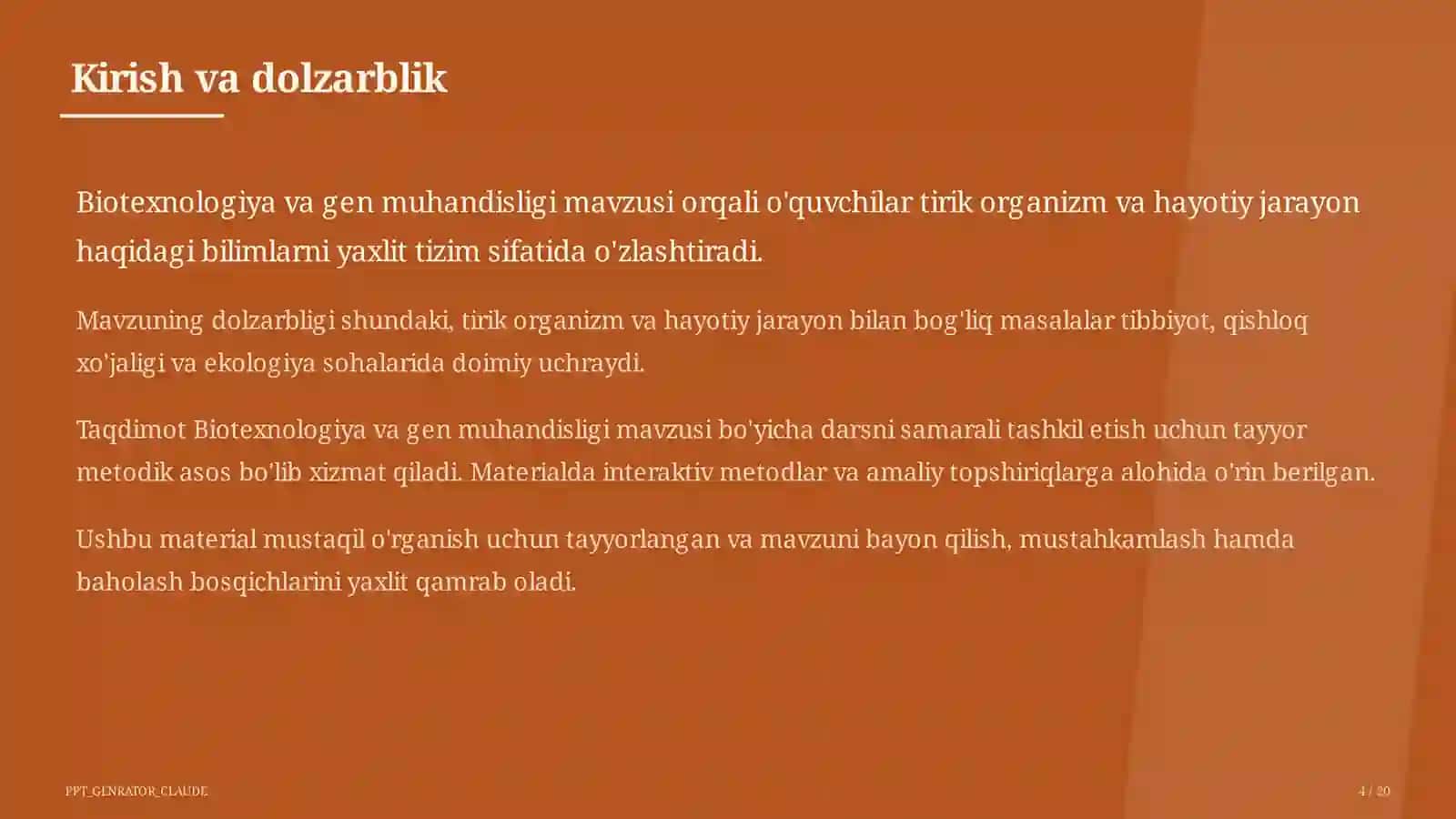 Biotexnologiya va gen muhandisligi (11-sinf) 4