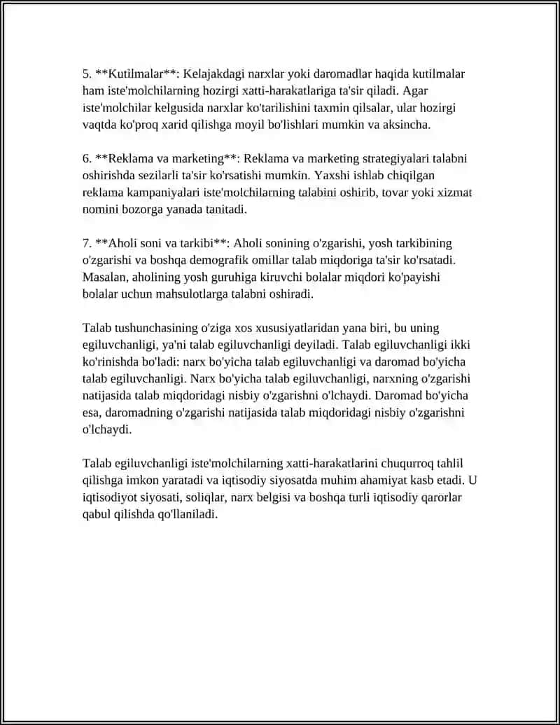 TALAB VA UNING EGILUVCHANLIGI 4