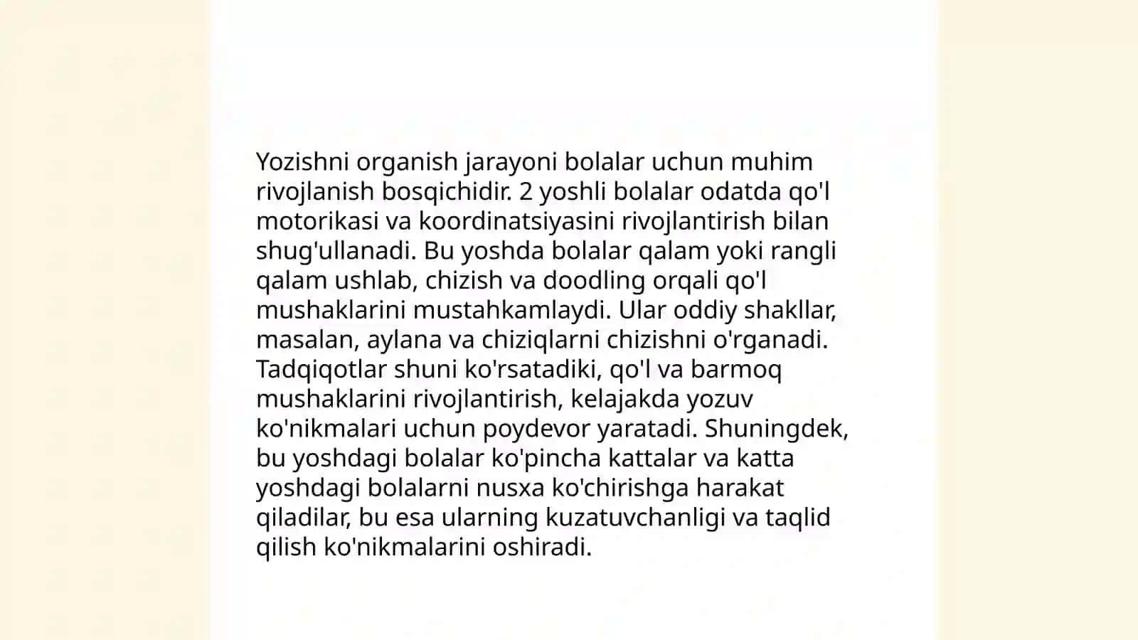 6-7yoshdagi bolaning maktabga tayyorgarlik xaritasi 4