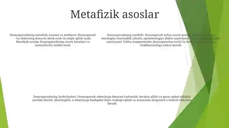Dunyoqarashning Mohiyati, Tuzilishi Va Asosiy Funksiyalari 4