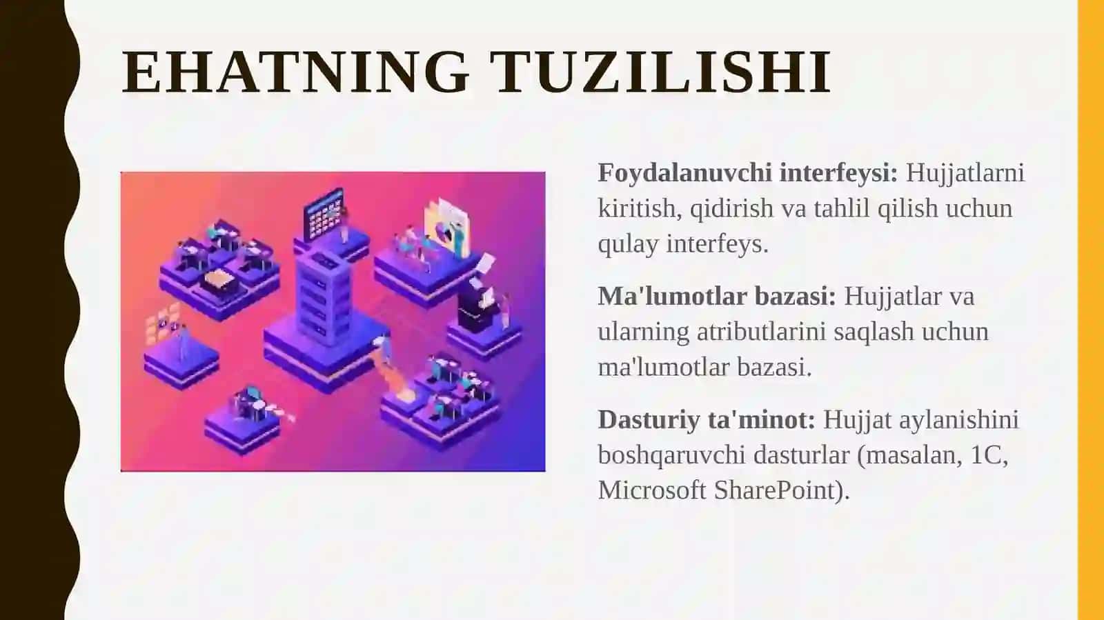 Elektron hujjat aylanishining axborot tizimini o'rganish 4
