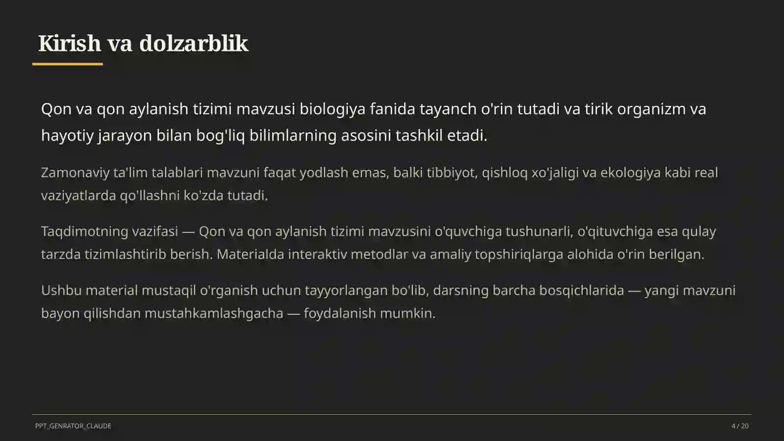 Qon va qon aylanish tizimi (8-sinf) 4