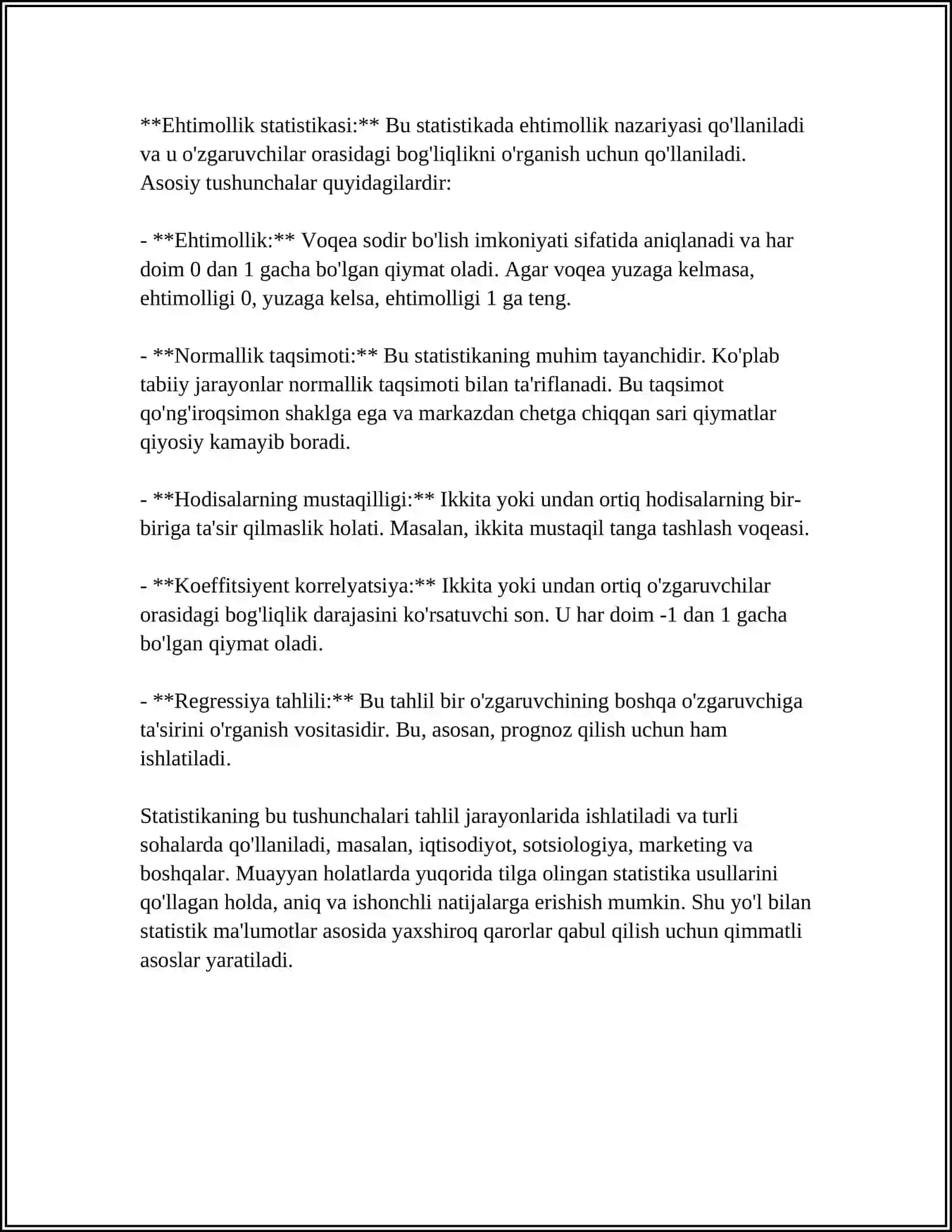 STATISTIKA FANINING PRIDMETI 4
