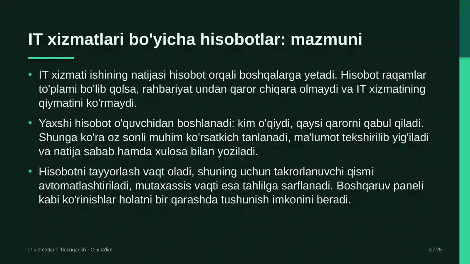 Botanika Bog'lari IT Xizmatlari Hisobotlari 4
