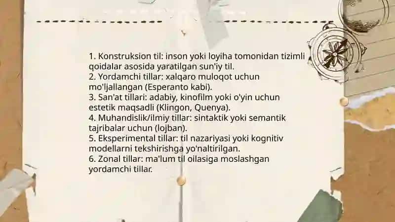 Sun'iy tillar 4