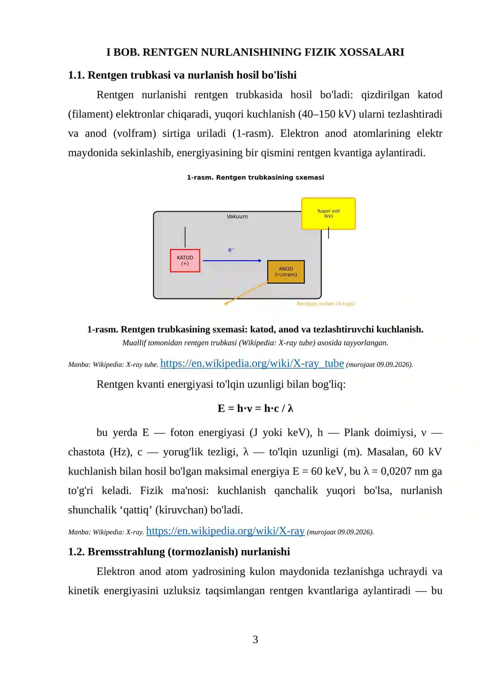 RENTGEN NURLARI VA ULARDAN TIBBIYOTDA FOYDALANISH 4