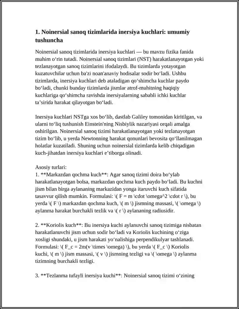 NOINERSIAL SANOQ TIZIMLARIDAGI INERSIYA KUCHLARI 4