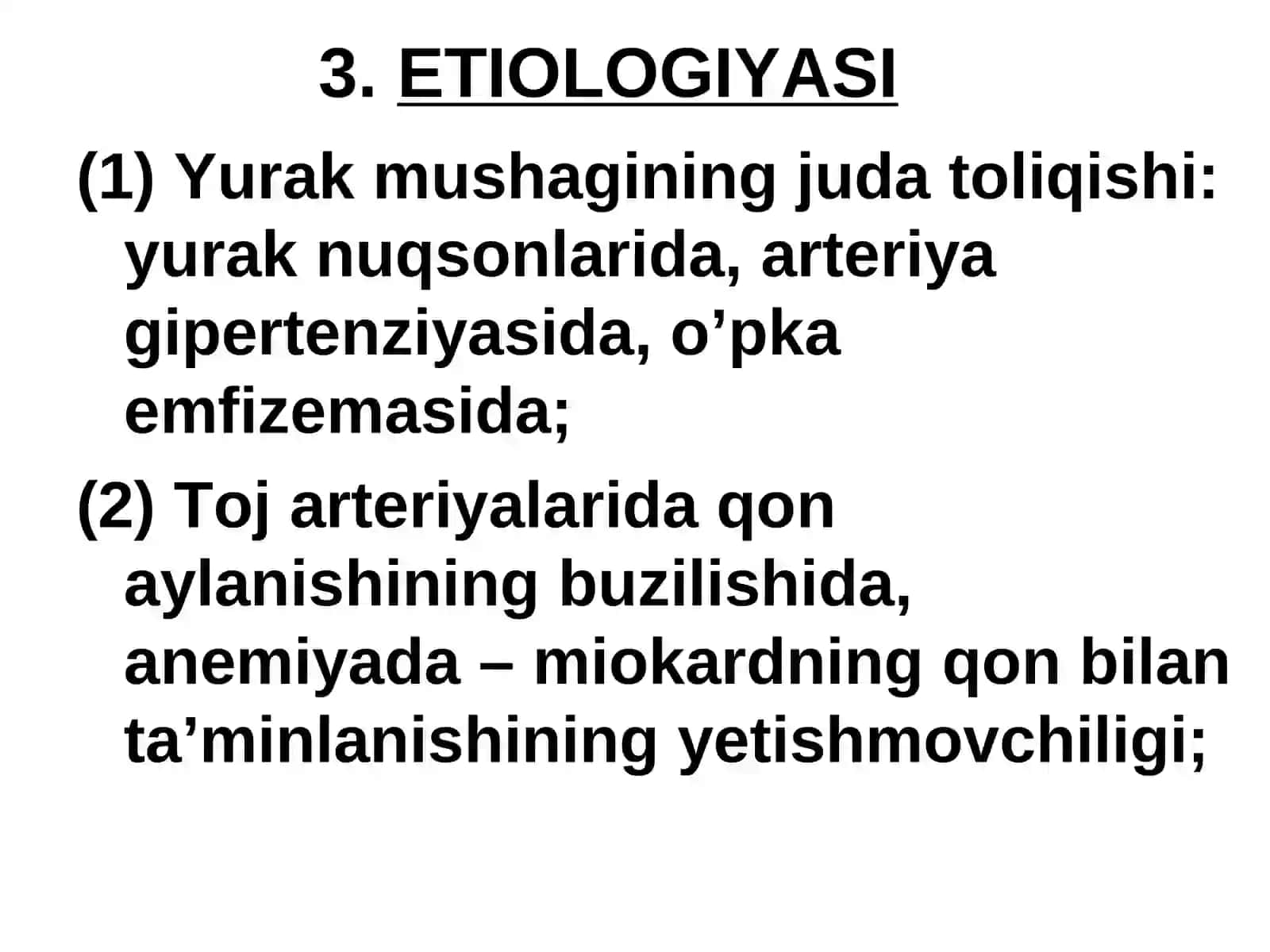 bolalarda yurak yetishmasligi kasalliklari tasnifi 4