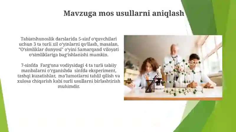 Tabiatshunoslik darslarida mavzuga mos mеtodlarini tanlash va o‘quv jarayonida to‘g‘ri qo‘llash 4
