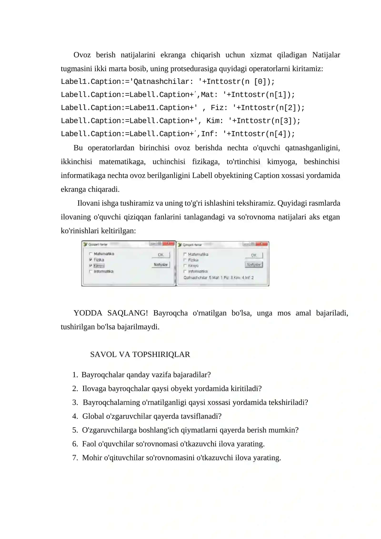 ILovada Bayroqchalardan Foydalanish 4