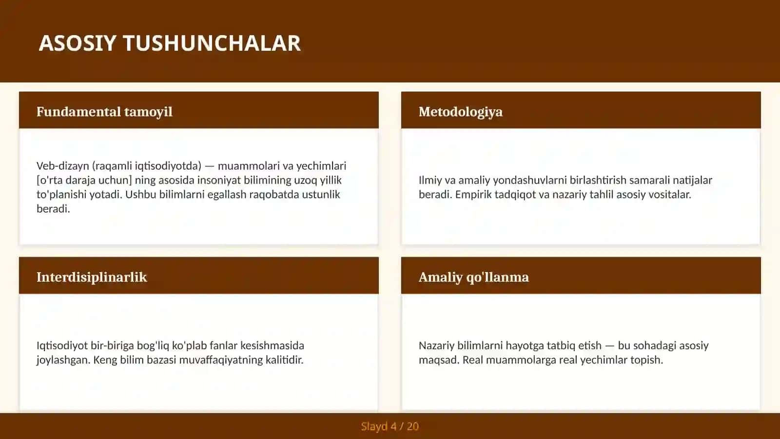 VEB-DIZAYN (RAQAMLI IQTISODIYOTDA) — MUAMMOLARI VA YECHIMLARI [O'RTA DARAJA UCHUN] 4
