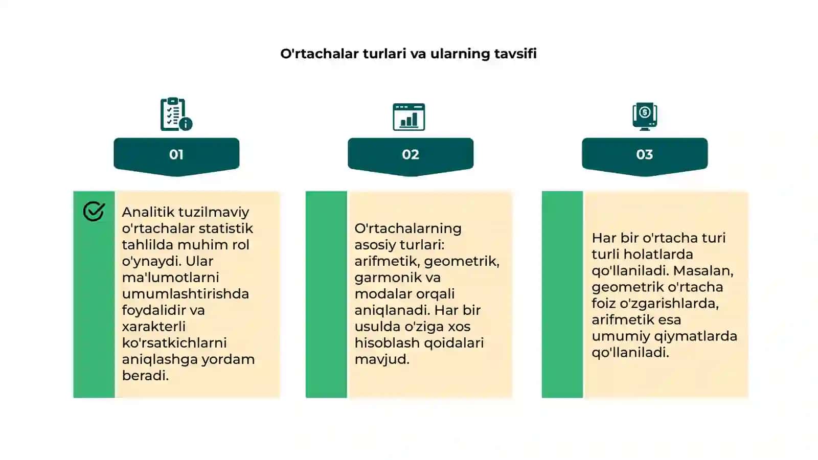 Analitik tuzilmaviy o'rtachalar 4