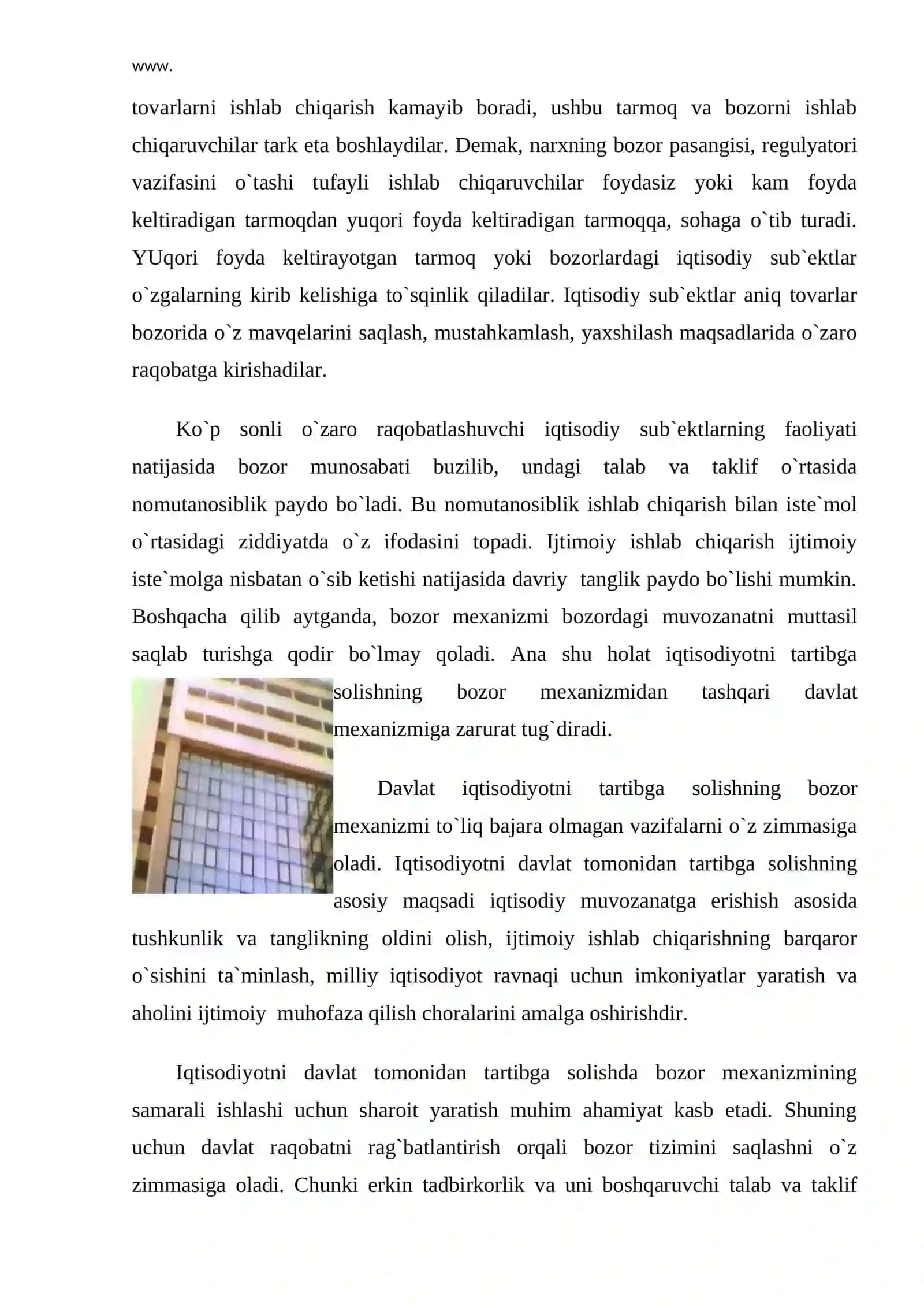Iqtisodiyotni boshqarish va tartibga solishda davlatning roli 4
