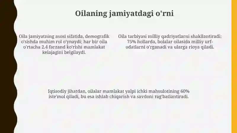 Vatan taraqqiyotiga men ham ma'sulman oila jamiyatning asosiy bo'g'ini 4