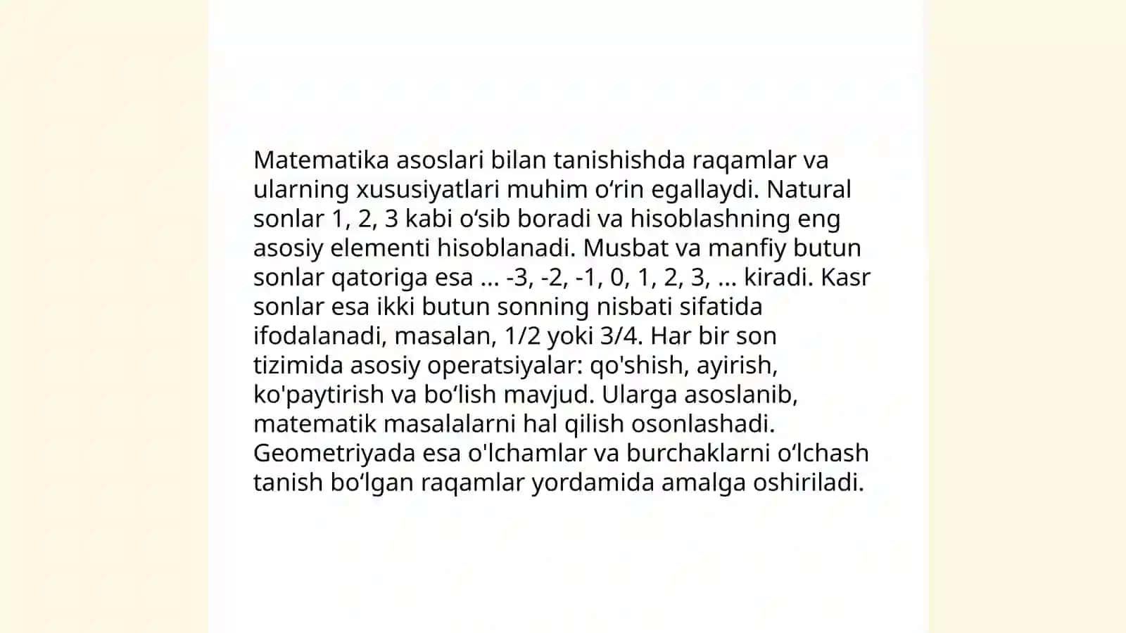 O'qish va yozishni o'rganishga kirish 4