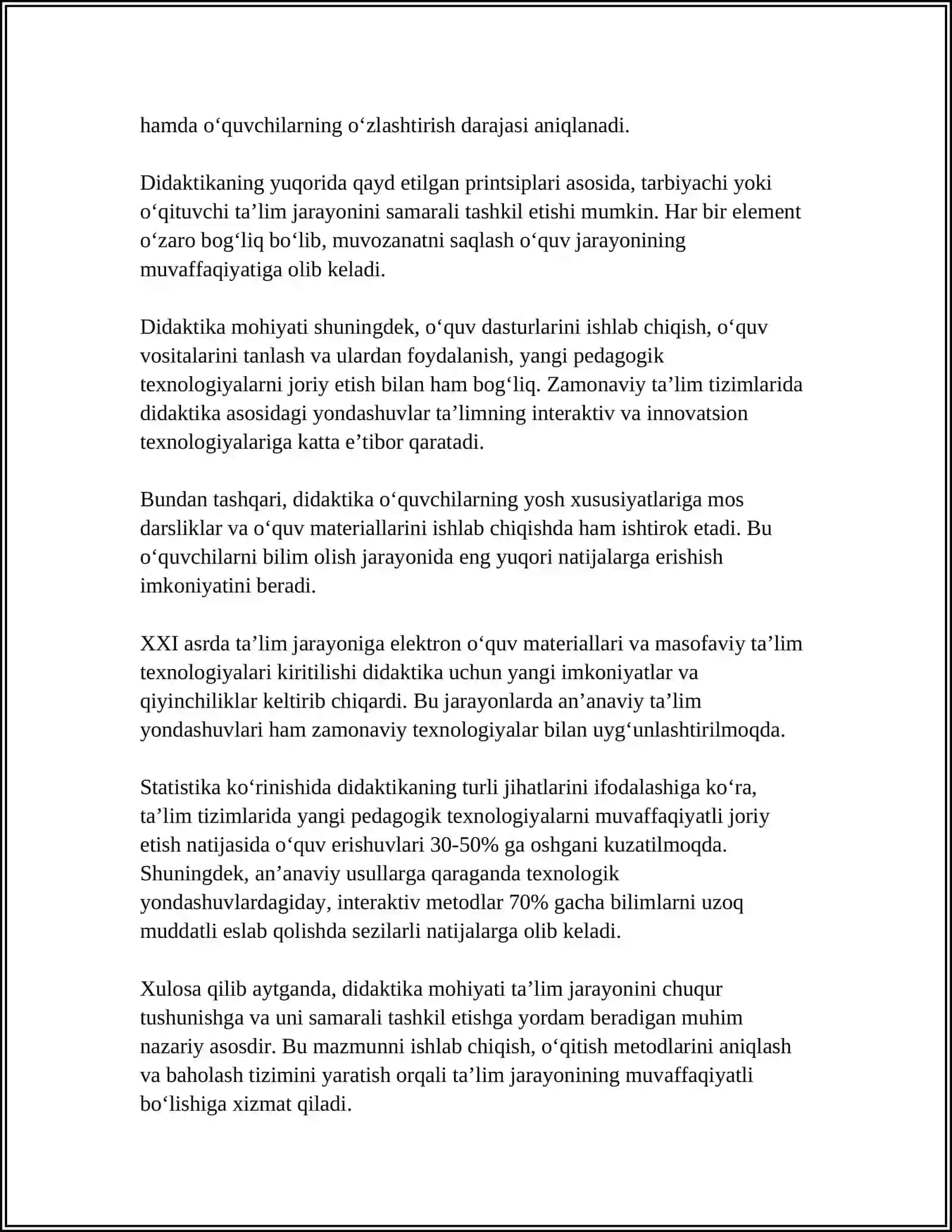 DIDAKTIKA FANI HAQIDA TUSHUNCHA 4