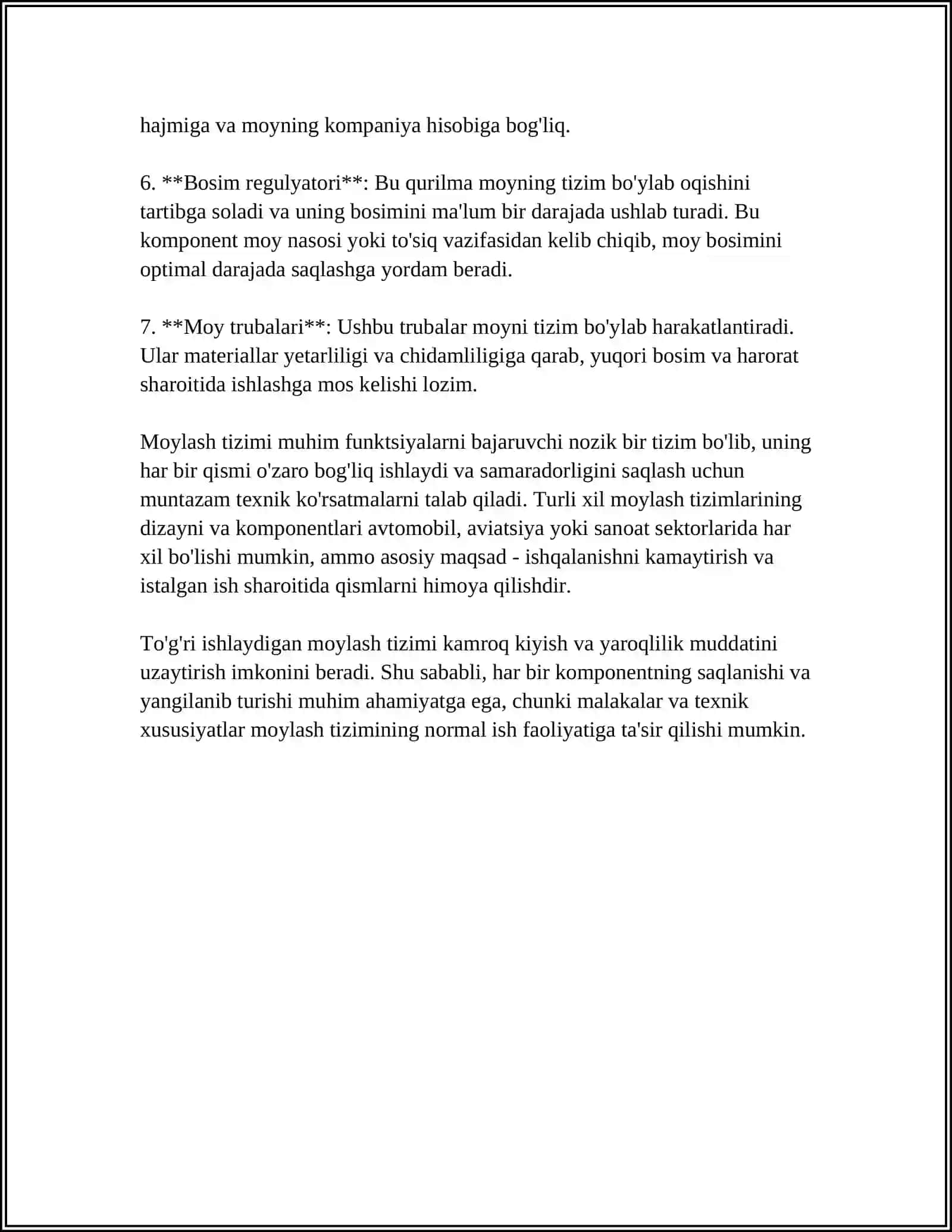MOYLASH TIZIMI 4