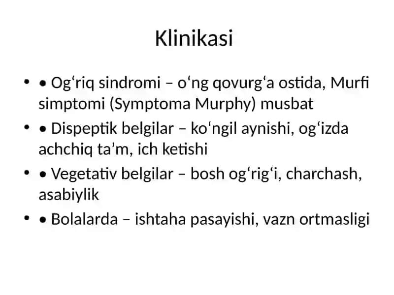 O‘t yo‘llari diskineziyasi 4